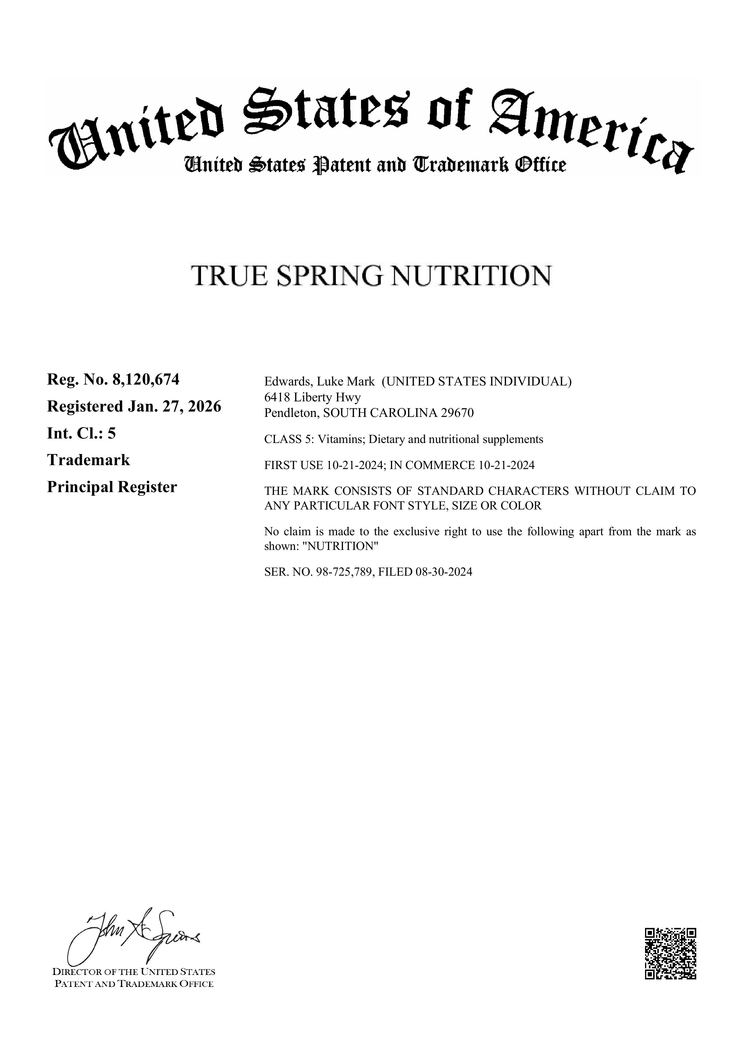True Spring Nutrition